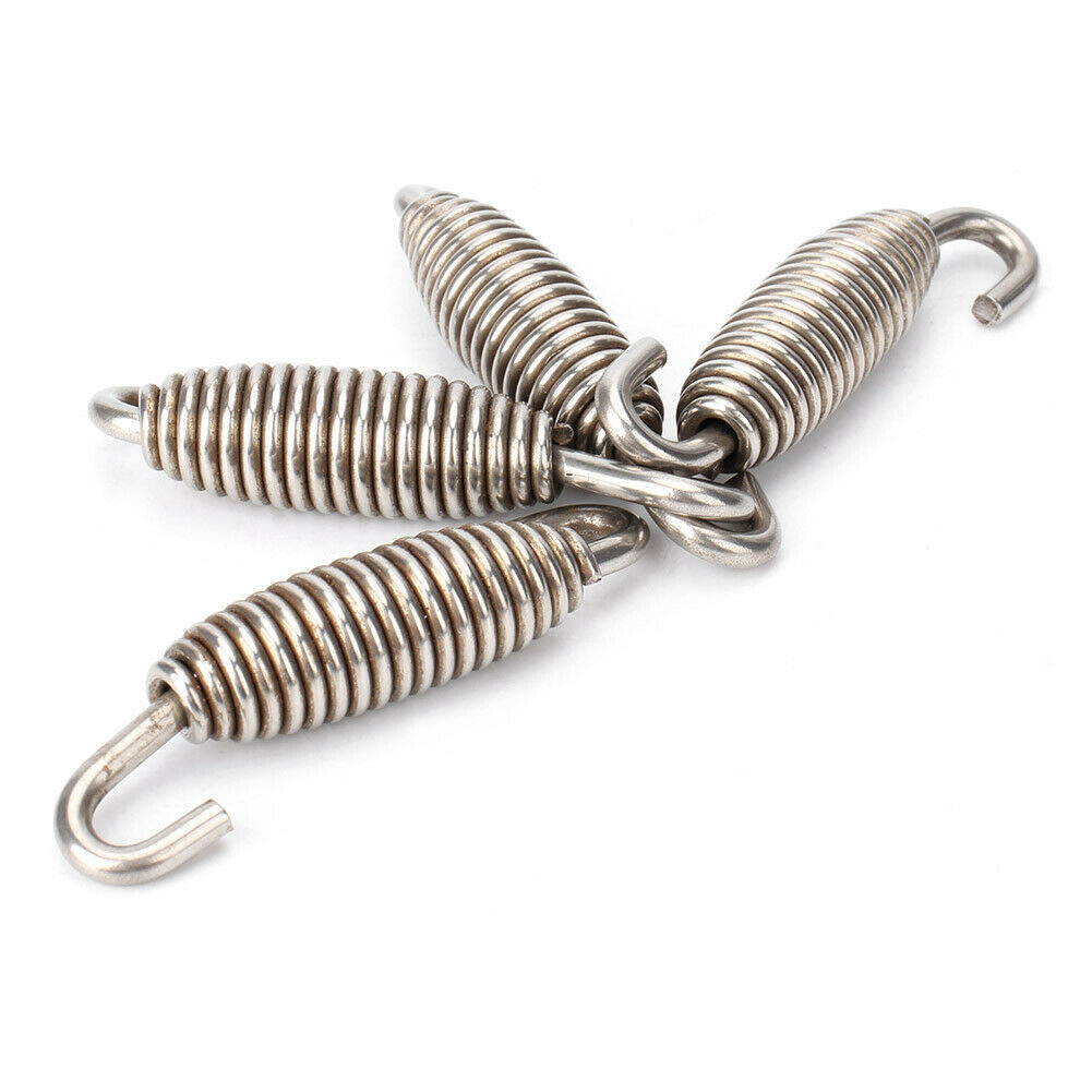 4 Pieces 55mm Exhaust spring Pipe Muffler Springs Swivel 55mm Motorcycle D