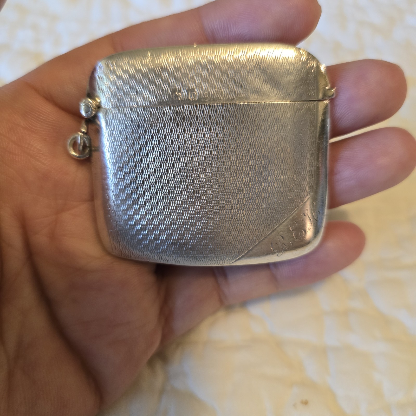 Antique Deakin & Francis Vesta Case Match Safe Holder Sterling Circa 1913 London