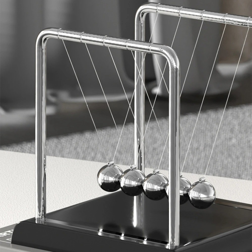 1PC Swinging Magnetic Ball Perpetual Motion Desk Toy Physics Science Desk Fun To