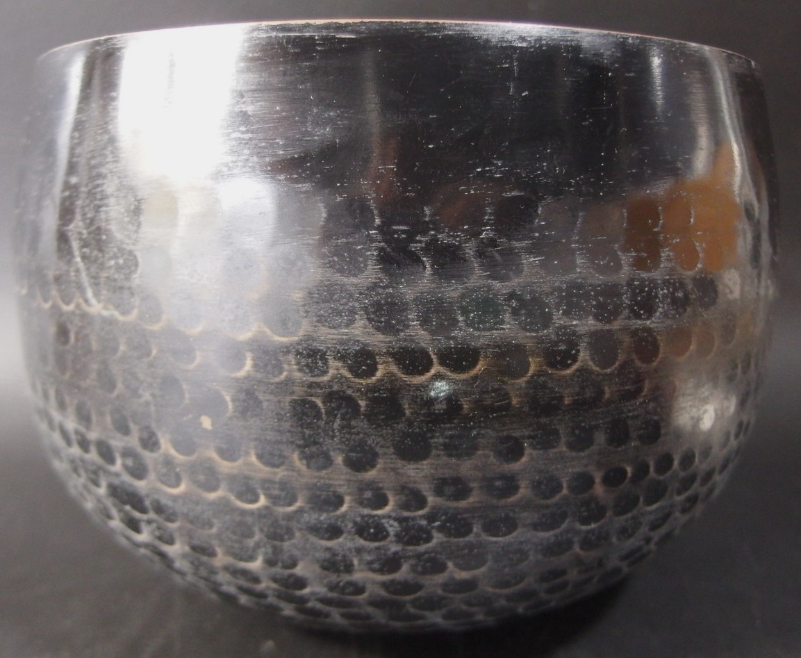 or2606 JAPANESE BUDDHIST SINGING BOWL ORIN 22.9cm / 9inch Width HANDMADE VINTAGE