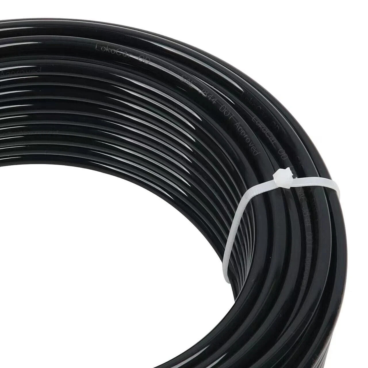 Air Line Tubing Kit 1/4'' OD 50ft Nylon Hose 1/4'' NPT Push to Connect Fittings
