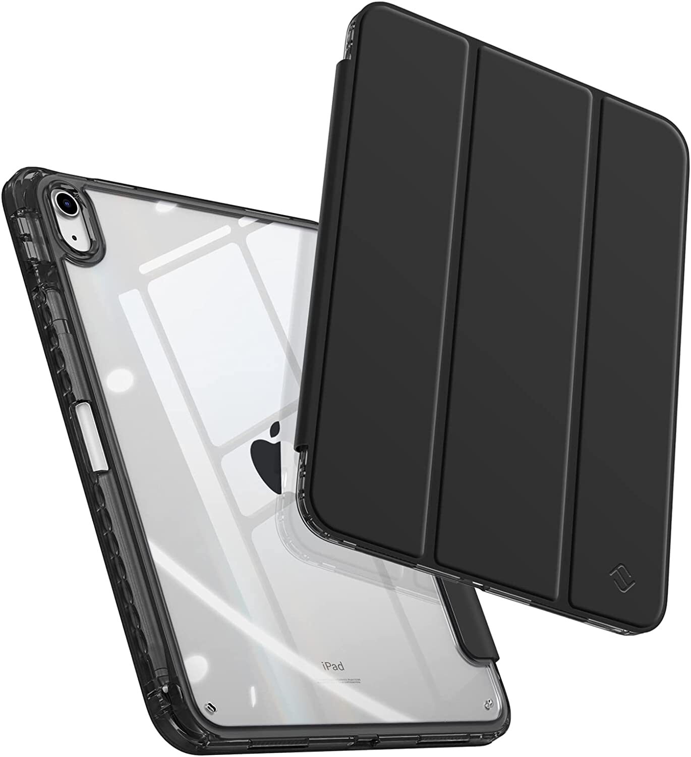 Case for iPad 10th Gen 10.9" (2022) Crystal Transparent Back Cover Pencil Holder