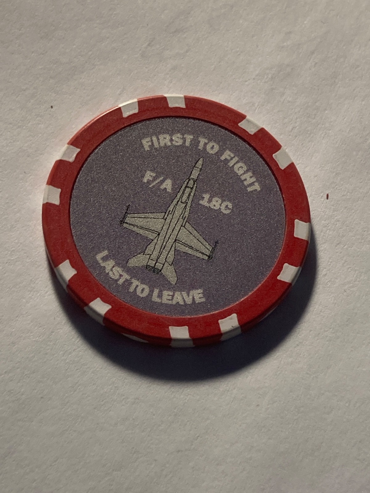 The Devil Made Me Do It CASINO STYLE POKER CHIP FIRST TO FIGHT LAST TO LEAVE