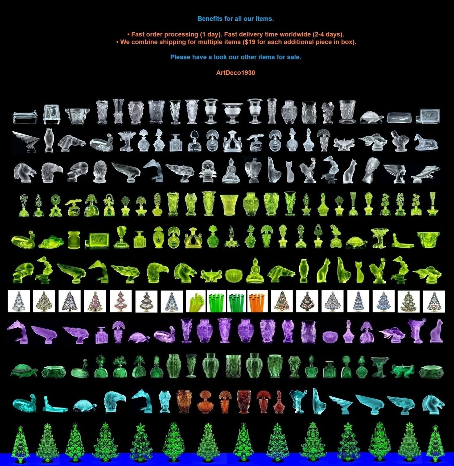 Art Deco Uranium Glass Large Statue ' Buddha ' Sculpture 1930's H.Hoffmann