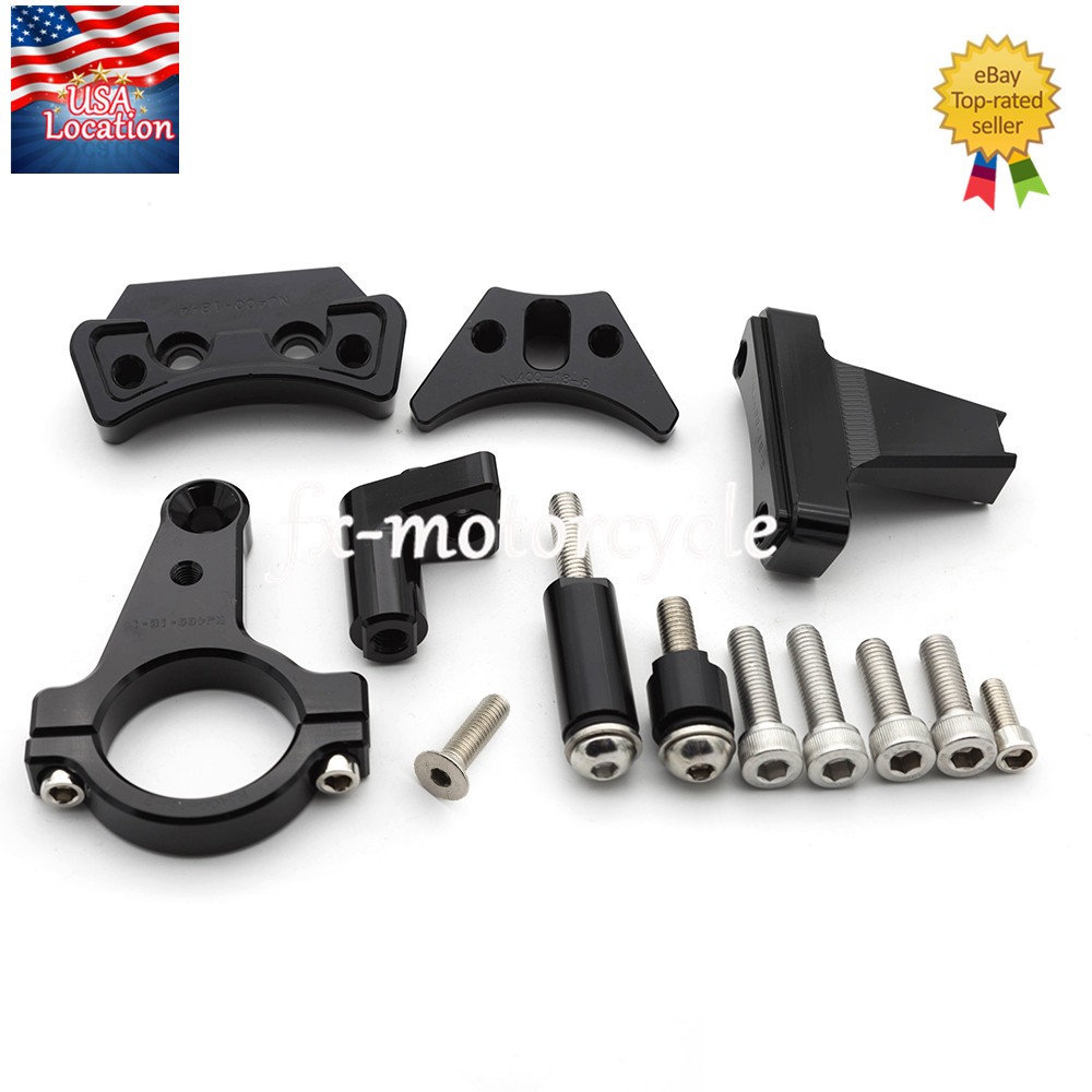 For Kawasaki Ninja 400 2018-2025 Steering Damper Stabilizer & Bracket Mount Kit