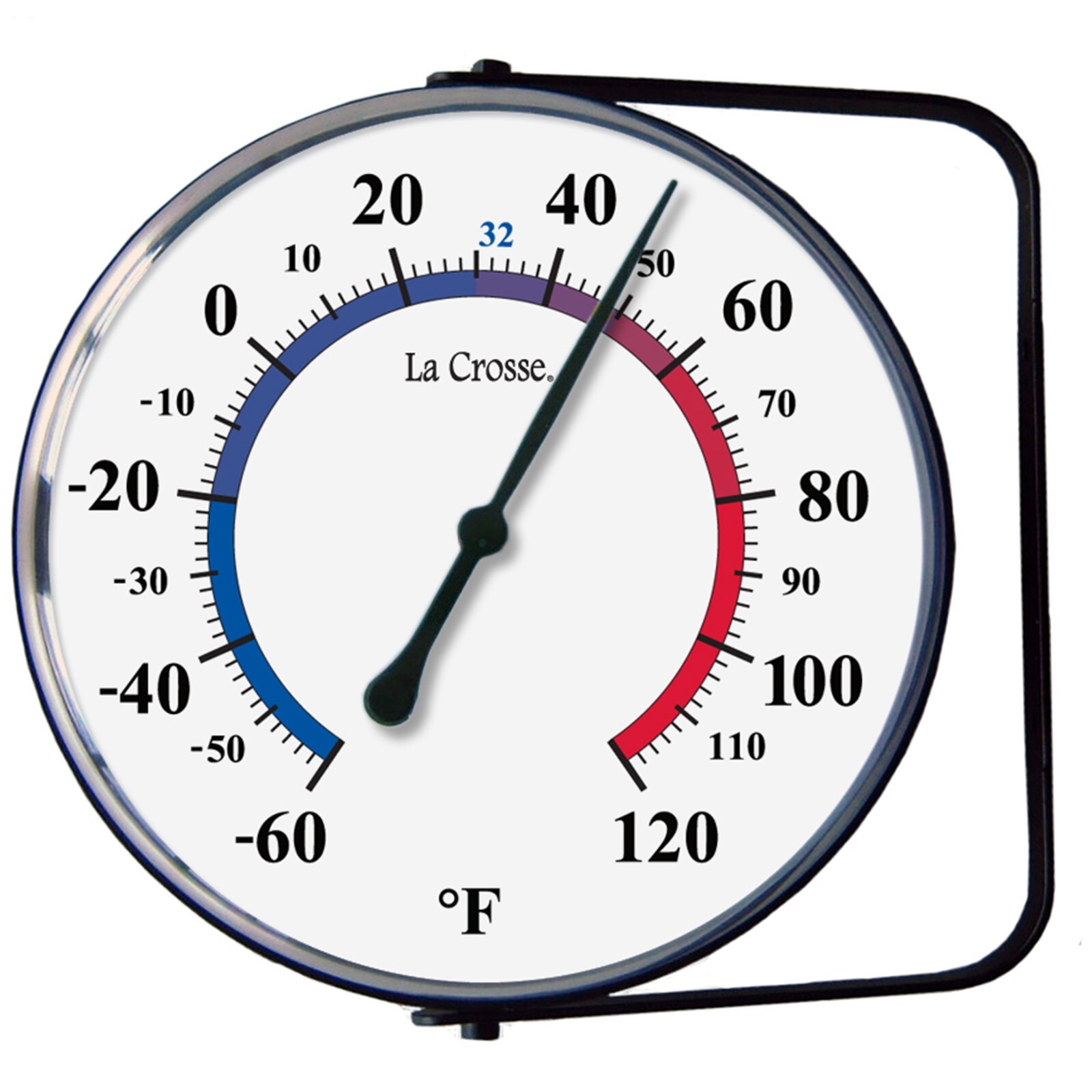 104-105 La Crosse 5" Indoor/Outdoor Dial Thermometer with Bracket