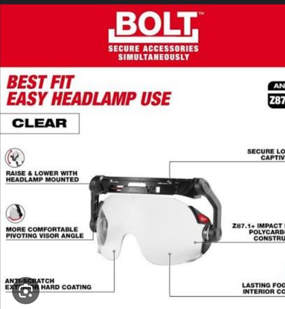 Milwaukee Bolt Eye Visor Dual Coat Lens 48-73-1411