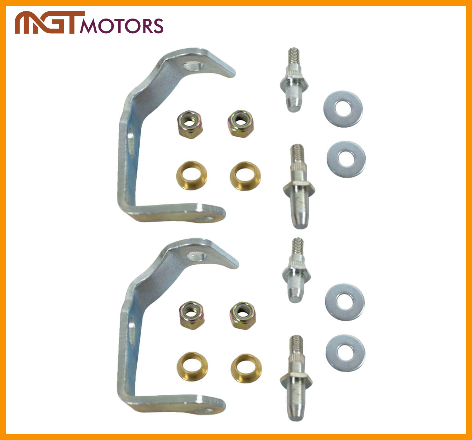 38456 Pair Door Hinge Pin & Bracket Kit Front Driver Side LH for 99-07 Chevy GMC