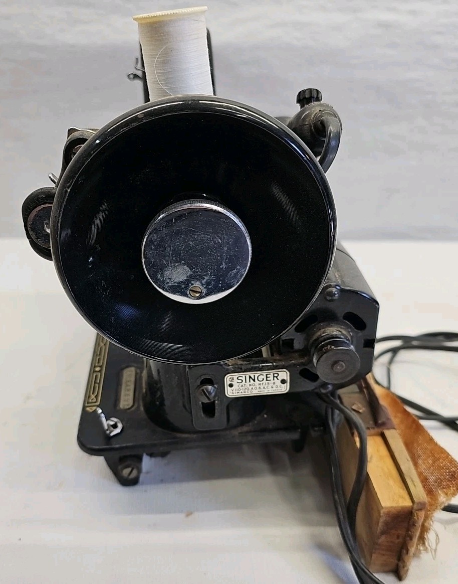 Vintage Singer 99K Sewing Machine Motor Works Need Belt