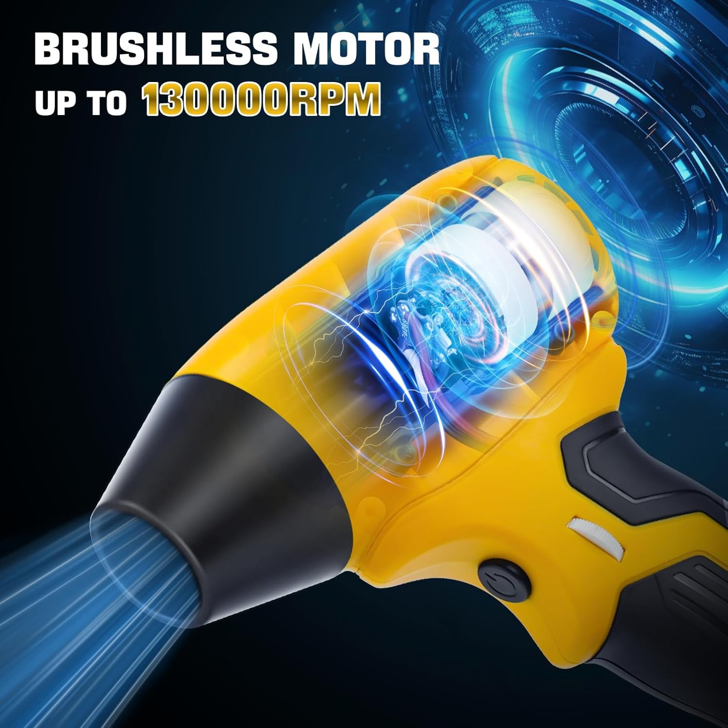 Air Blower Duster for Dewalt 20V Battery Handheld Cordless Leaf Fire Dust Clean