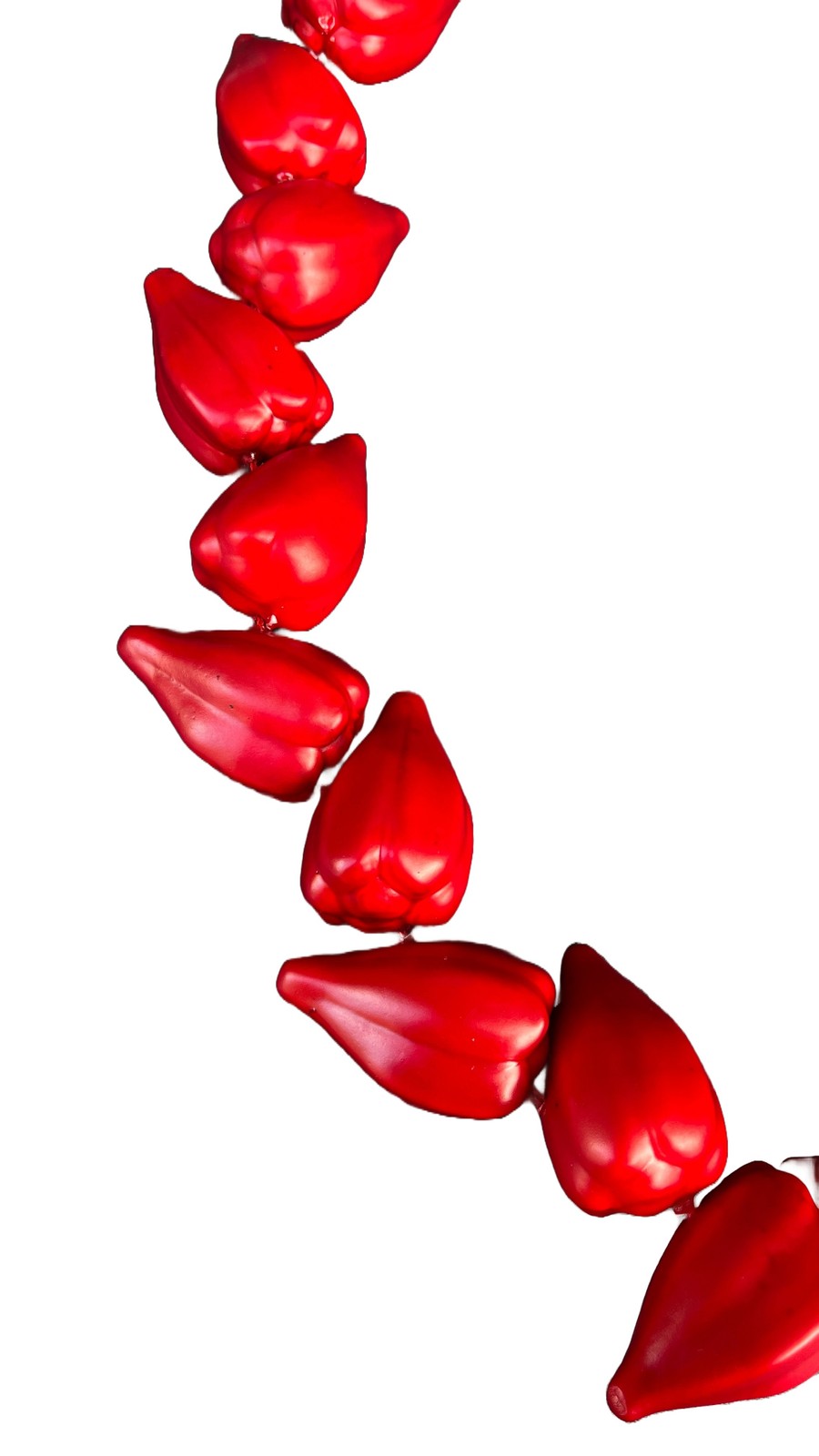 Red Resin Plastic Tribal Chief Ula Fala Necklace for Roman Reigns Costume