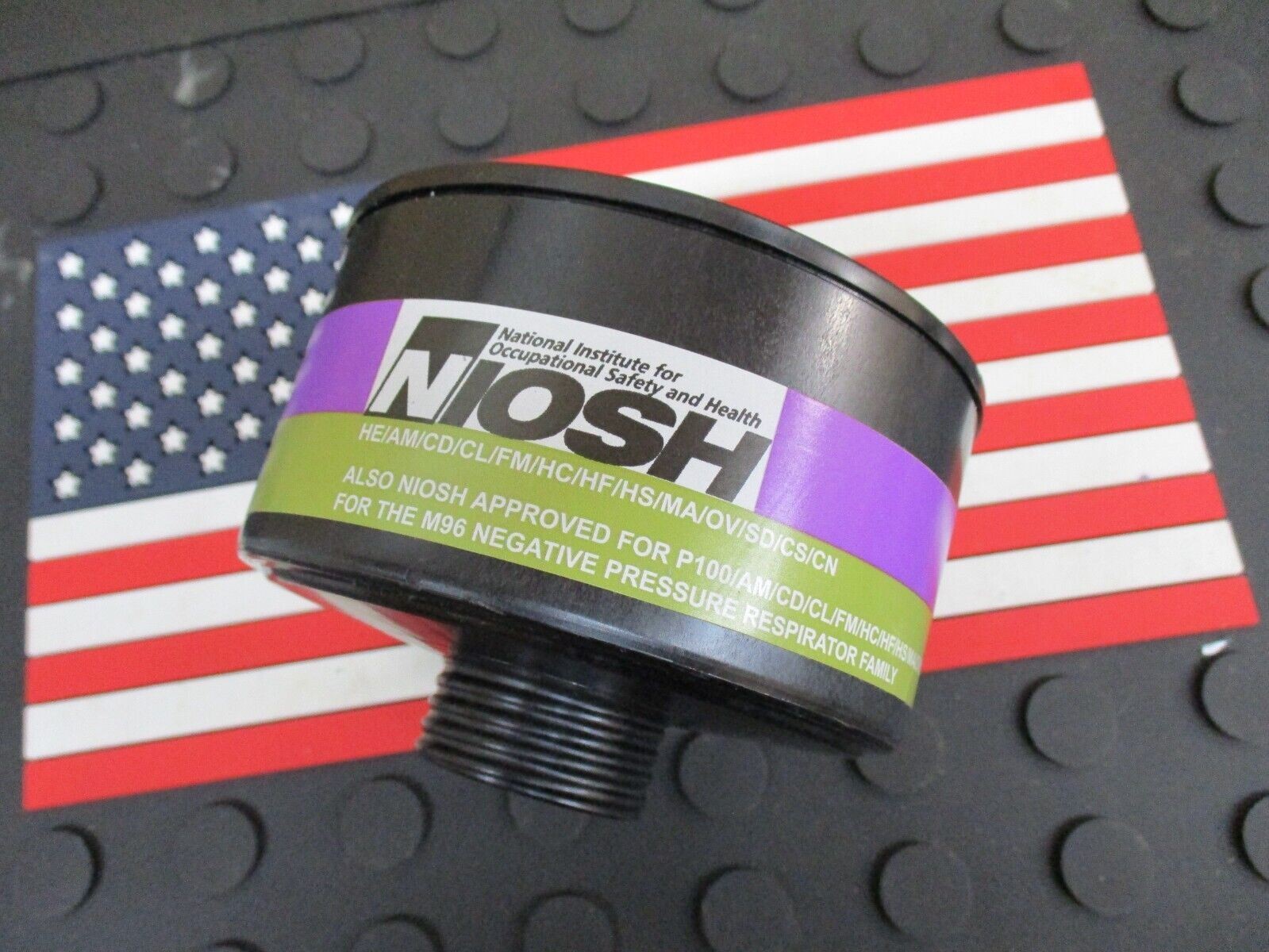 SEALED 40mm NATO GAS MASK FILTER CBRN M96 CANNISTER THREADED SCREW-ON CARTRIDGE