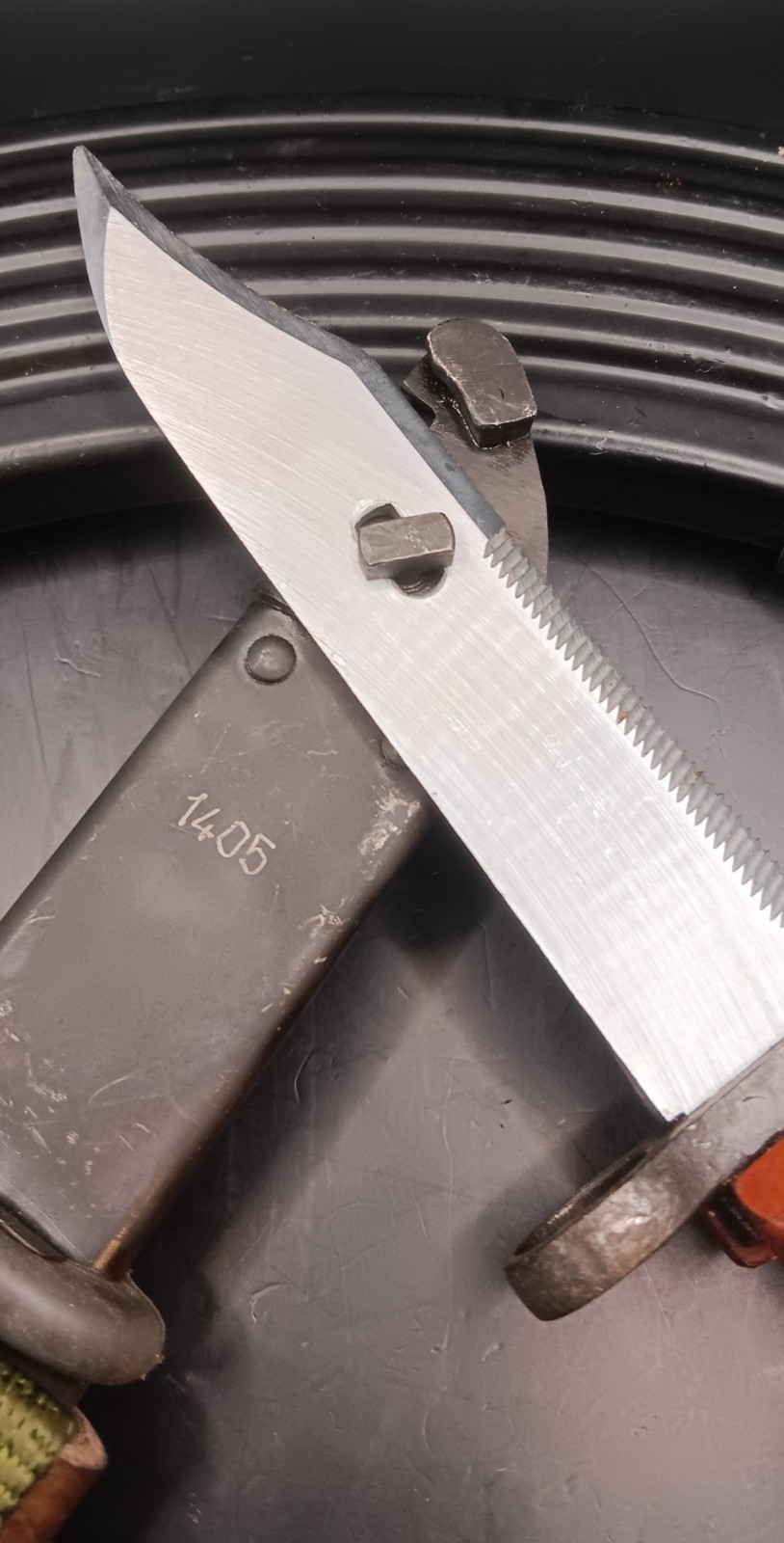 Romanian Type II AIMS Bayonet w/ Complete Sheath - Unissued Soviet Cold War #4