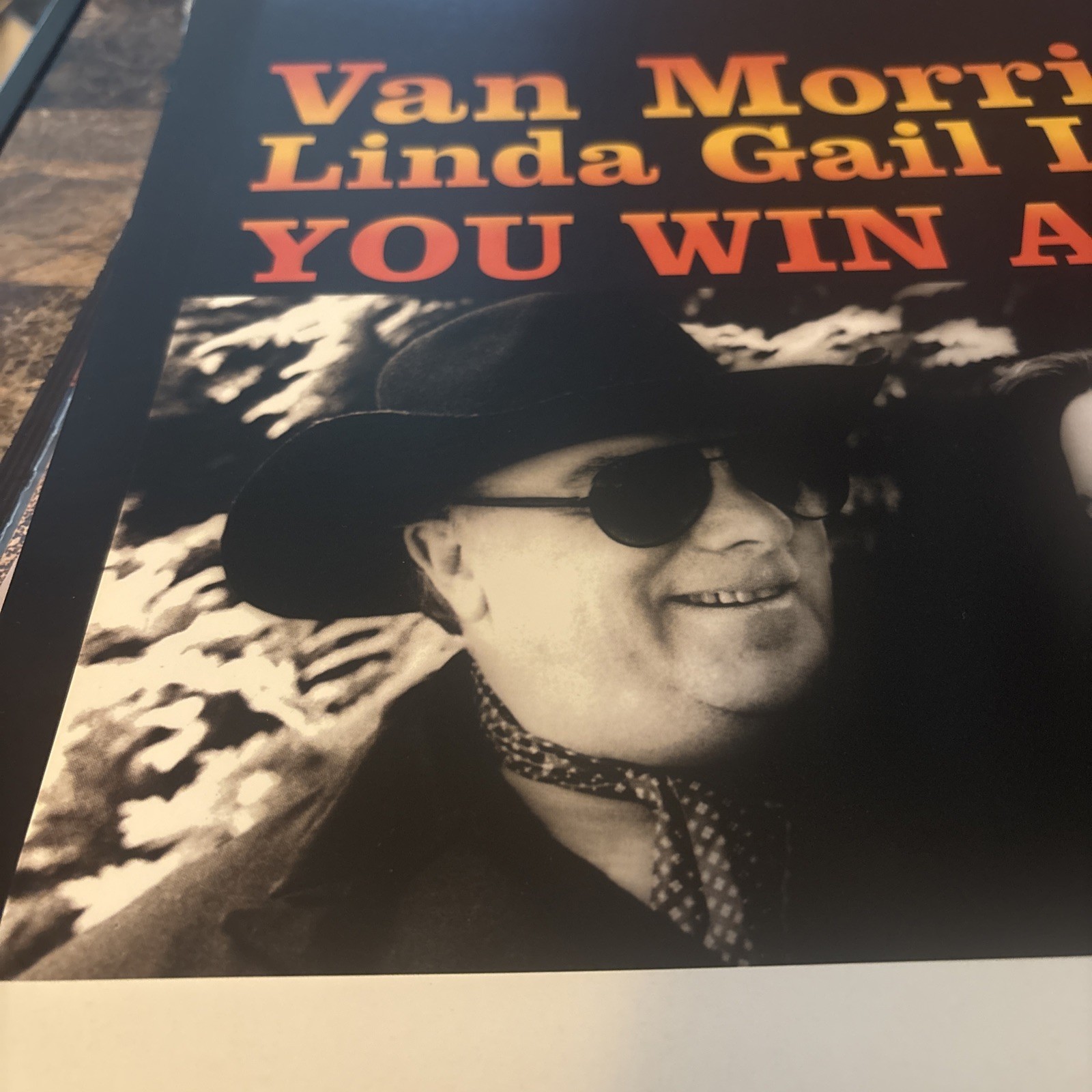 Van Morrison Linda Gail Lewis You Win Again Poster Flat 2000 Promo 12x12 RARE