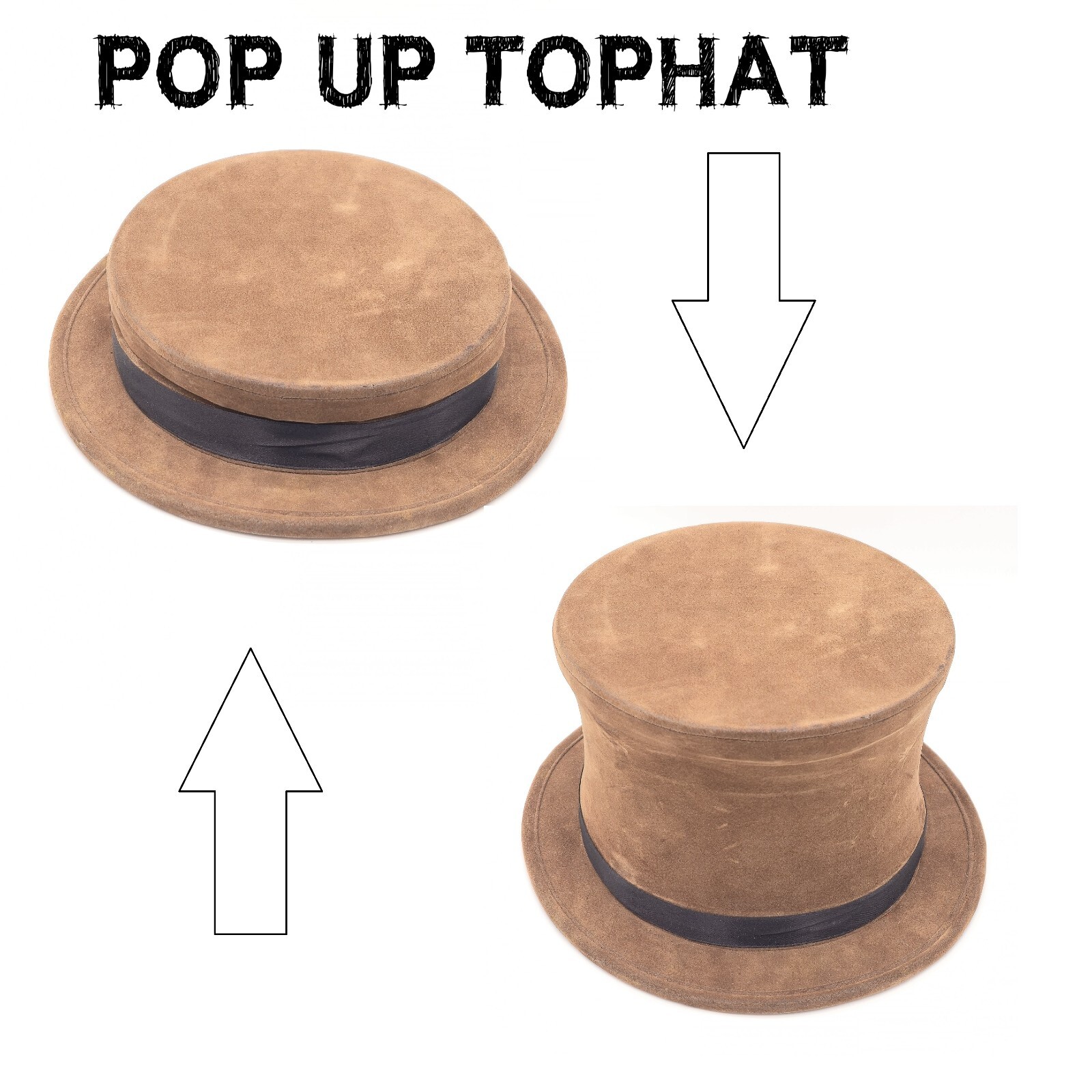 Historical Victorian Magician Pop Up Top Hat