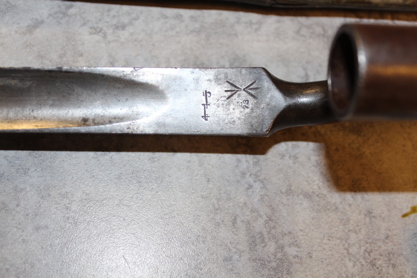 P1876 Martini-Henry Socket Bayonet Leather Scabbard British Pattern 1876