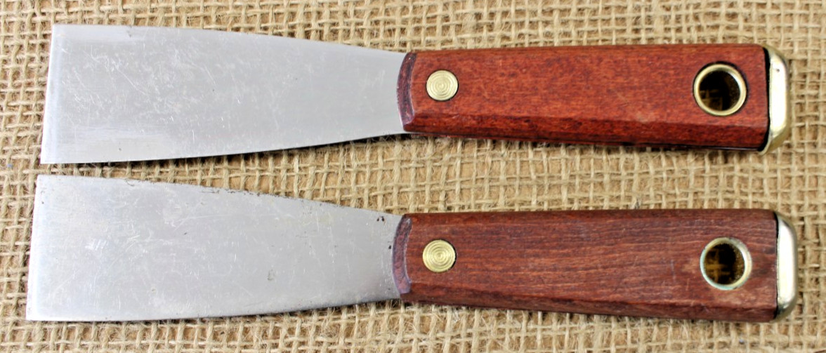 2 Red Devil Professional Stiff Putty Knife 1-1/2" Wide Scraper Tool 4103 NOS