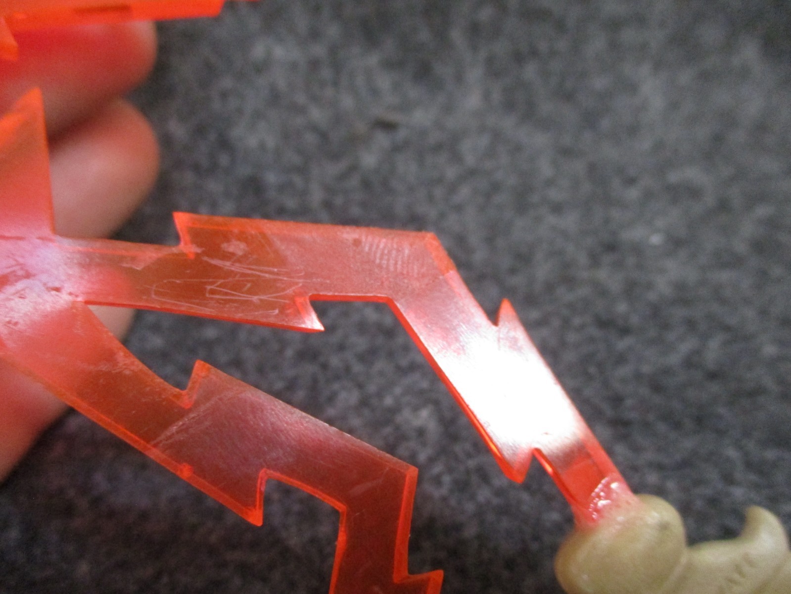 Vintage Reddy Kilowatt Plastic Figure Business Card Holder - No Stand