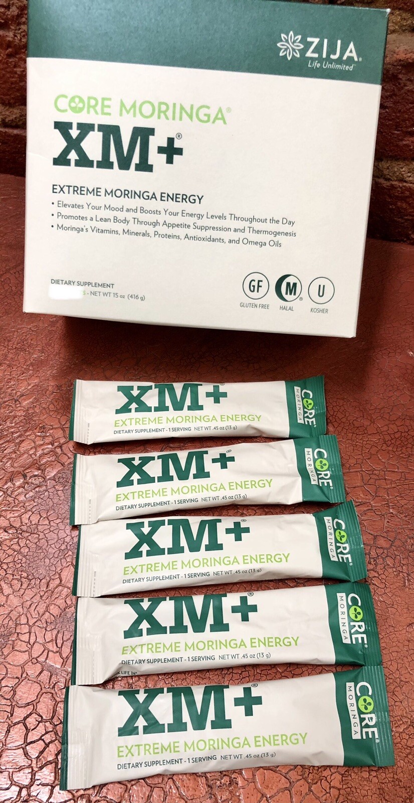 X5 Single Sachets Core Moringa ZIJA XM+ Extreme Energy Nutrition Weight Run Mood