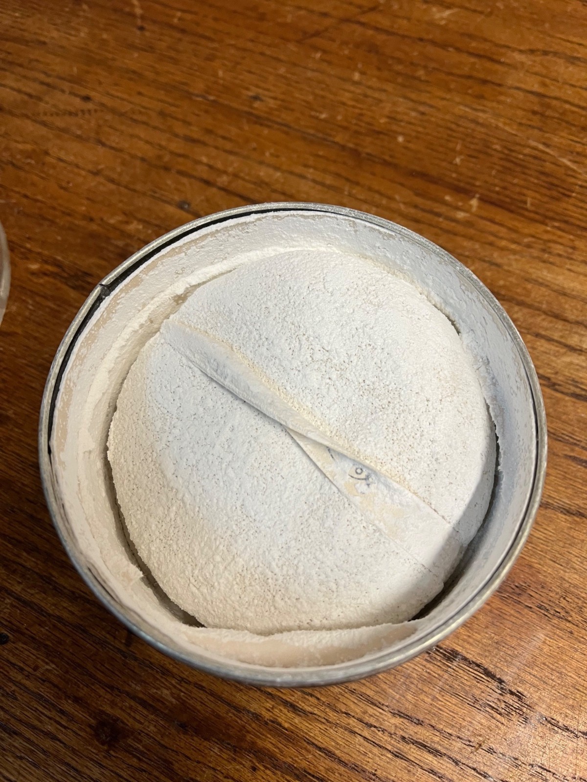 Vintage 1920s No. 4711 Lavender Bath Powder Tin FULL Art Deco Mulhens & Kropff