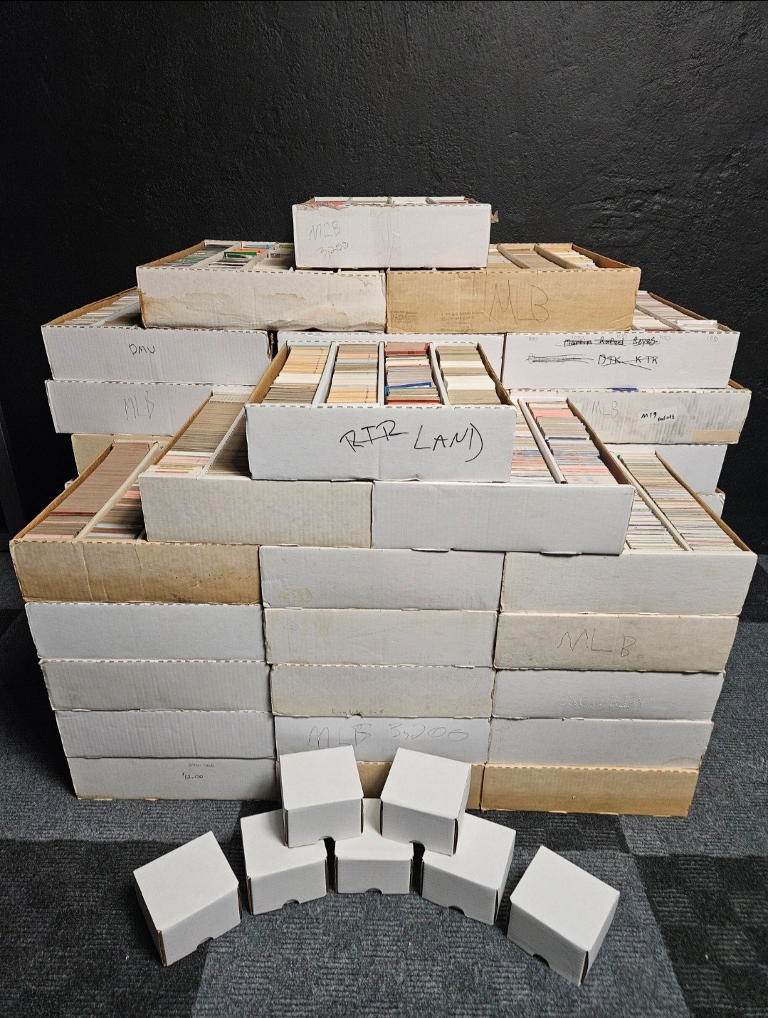 Baseball Card Lot 4,500 Used Cards, 80s to Current, Free Shipping