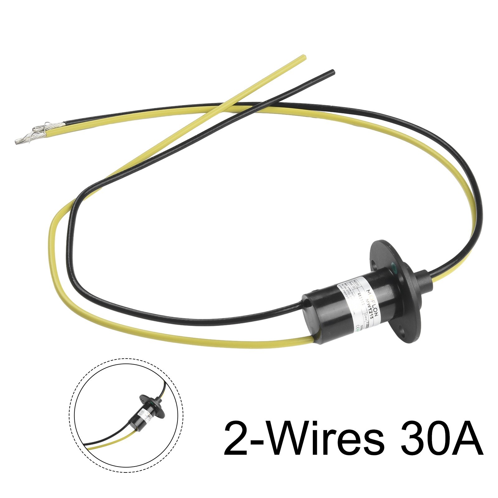 2 Wires 30A Electrical Slip Ring Collector Ring-Wind Turbine Generator Slip Ring