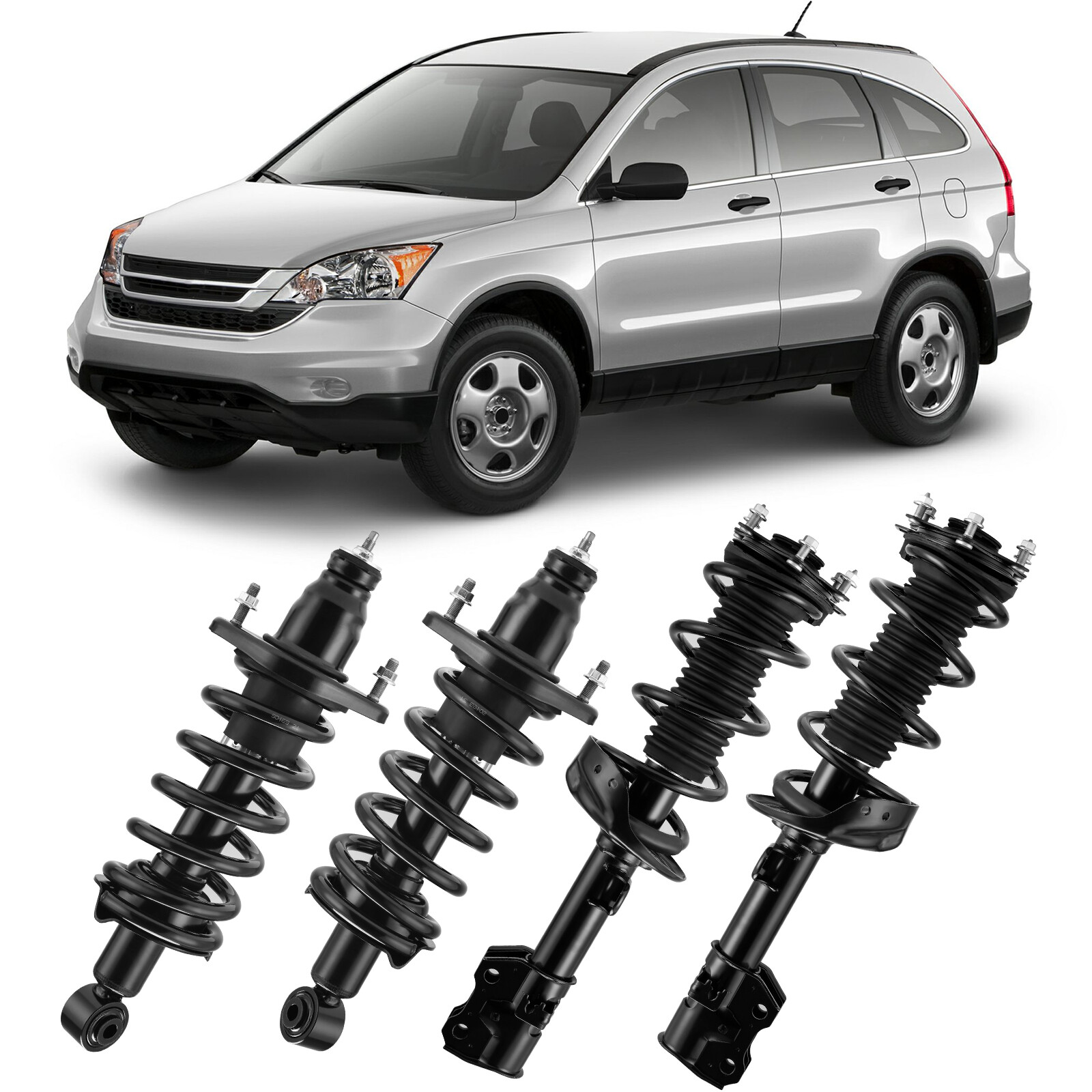 Set(4) Front Struts & Rear Shocks Assembly For 2007- 2011 Honda CRV CR-V 2.4L