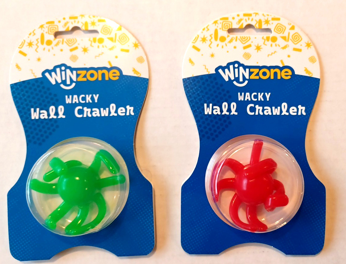 Wacky Wall Crawler Lot of 2 (Red & Green) Octopus Wacky Wall Walker Toy NEW!!