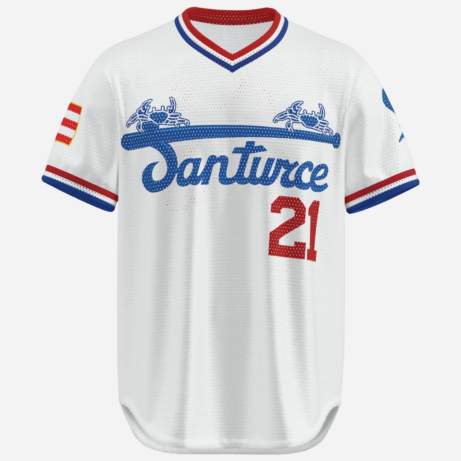 Santurce cangrejeros -  1950 1955 retro camisa baseball shirt number 21