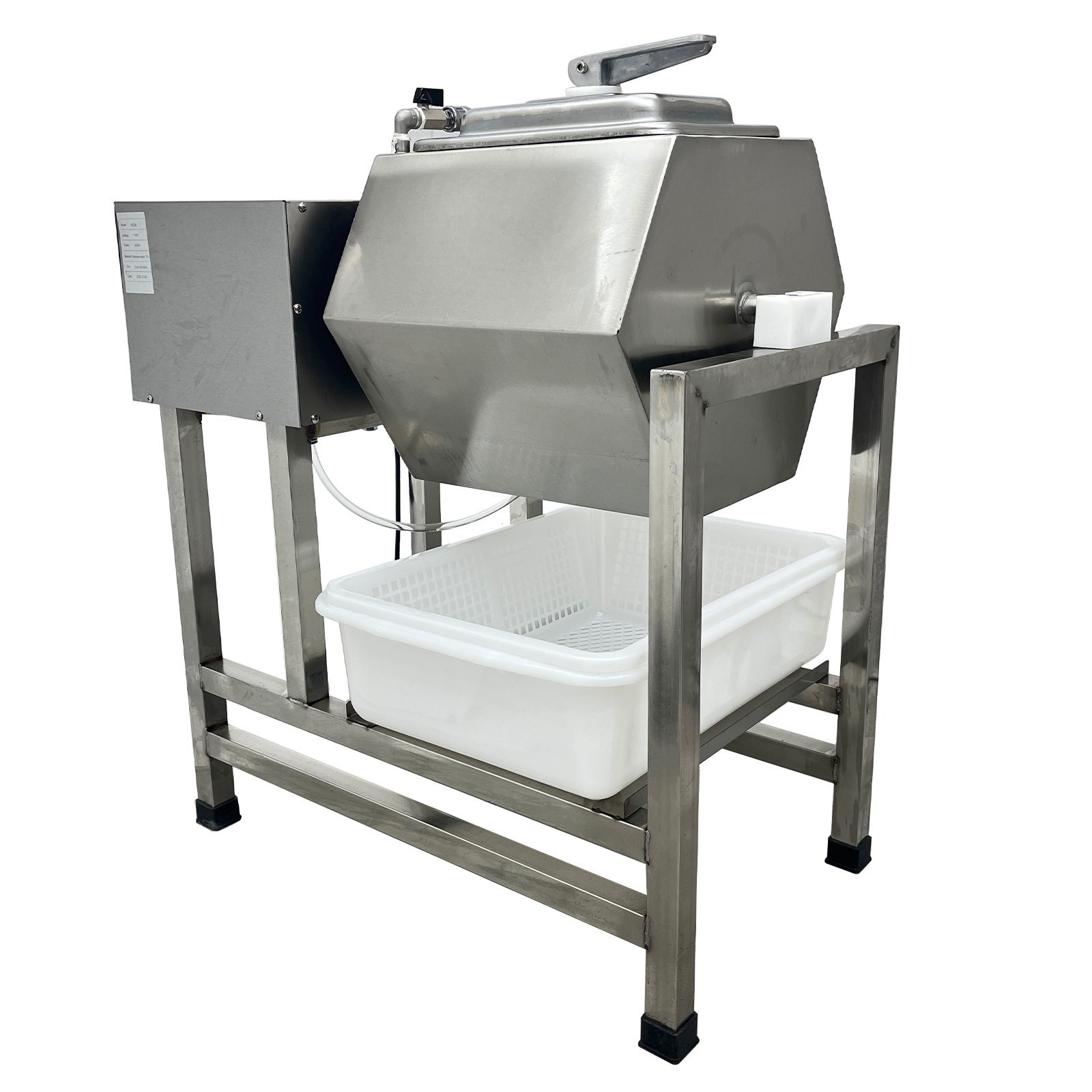 45L Vacuum Tumbler Machine Hexagon Drum 110V Meat Marinator Beef/Chicken/Wings