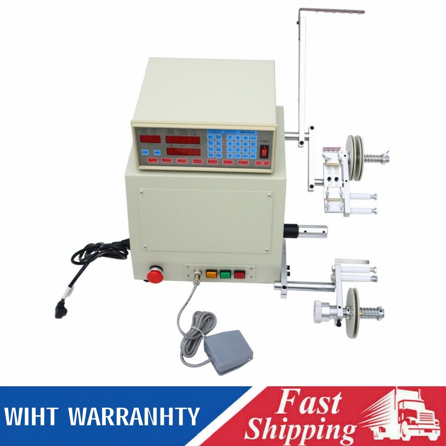 CNC Automatic Coil Winding Machine 400W Micro-Computer Controlled Winder 110V