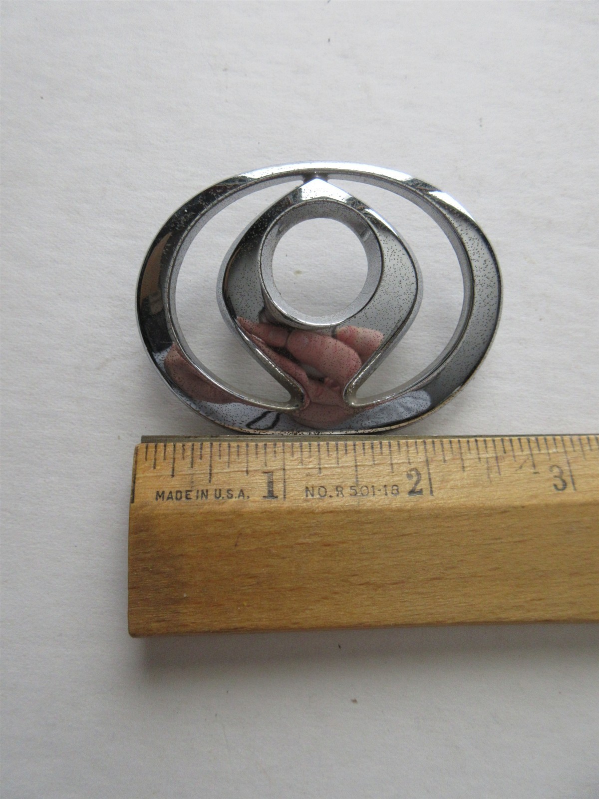 Vintage Mazda External Flame badge Emblem