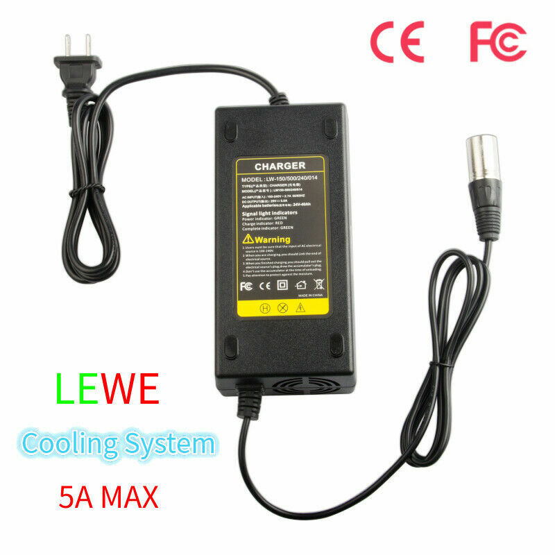 24V XLR Jazzy Electric Wheel Wheelchair Charger Lead-Acid B4ttery Charger 5A