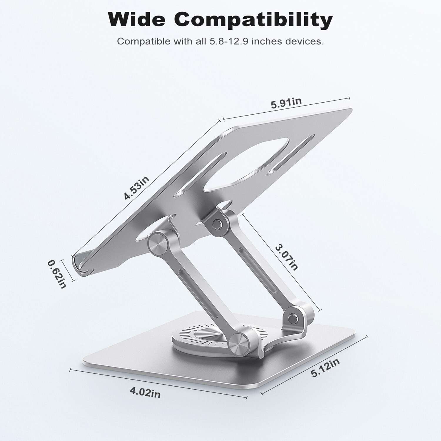 Adjustable Metal Swivel Tablet Stand Holder For Phone Tablet Desktop Car Mounts