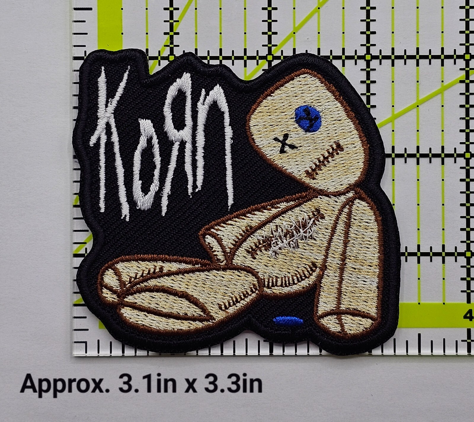 Korn patch, Korn embroidery patch, Korn rock band patch, iron/sew on patch,