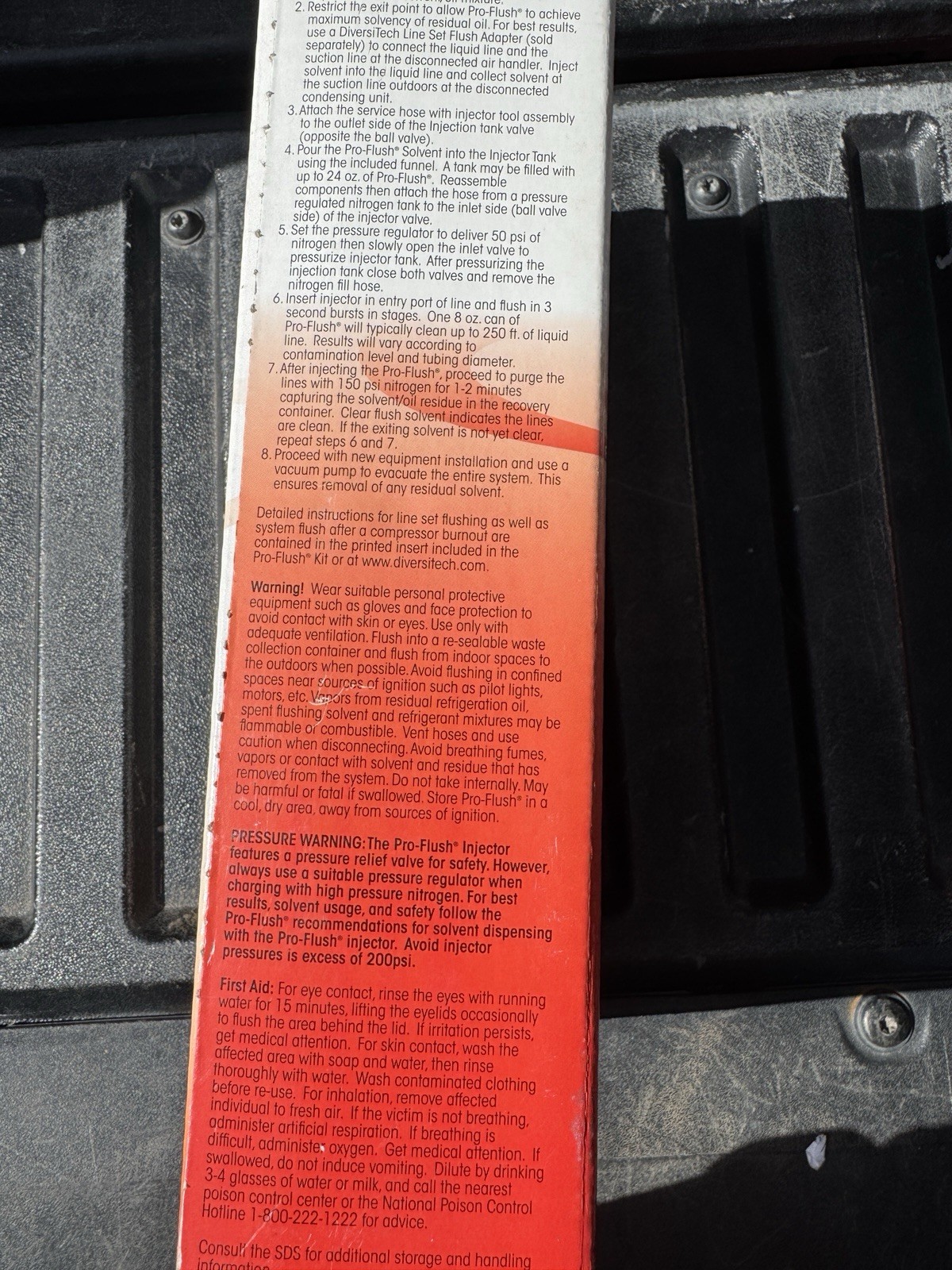 Diversitech Pro Flush HVAC Solvent Flushing Kit