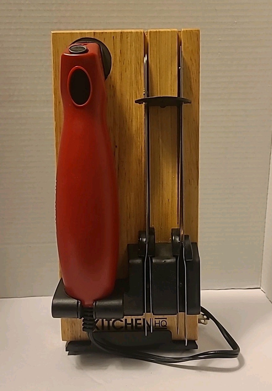 KITCHEN HQ Electric Knife Home  Kitchen Slicer w 2 Sets Of Serrated Blades