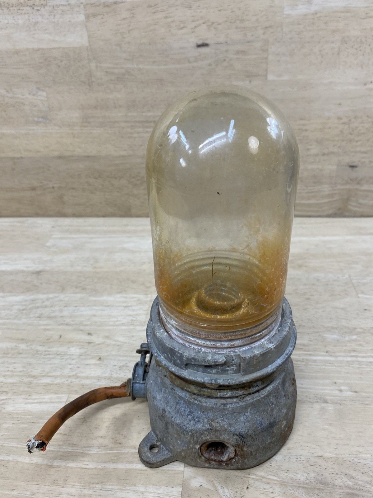APPLETON EXPLOSION PROOF Glass industrial Light fixture Antique