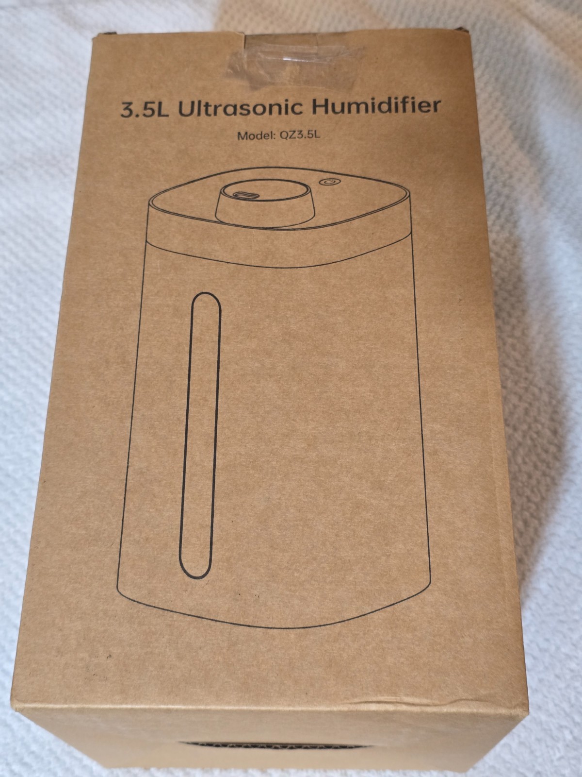 3.5L Ultrasonic Cool Mist Humidifier Stainless Steel, Dishwasher Safe, Quiet Bed