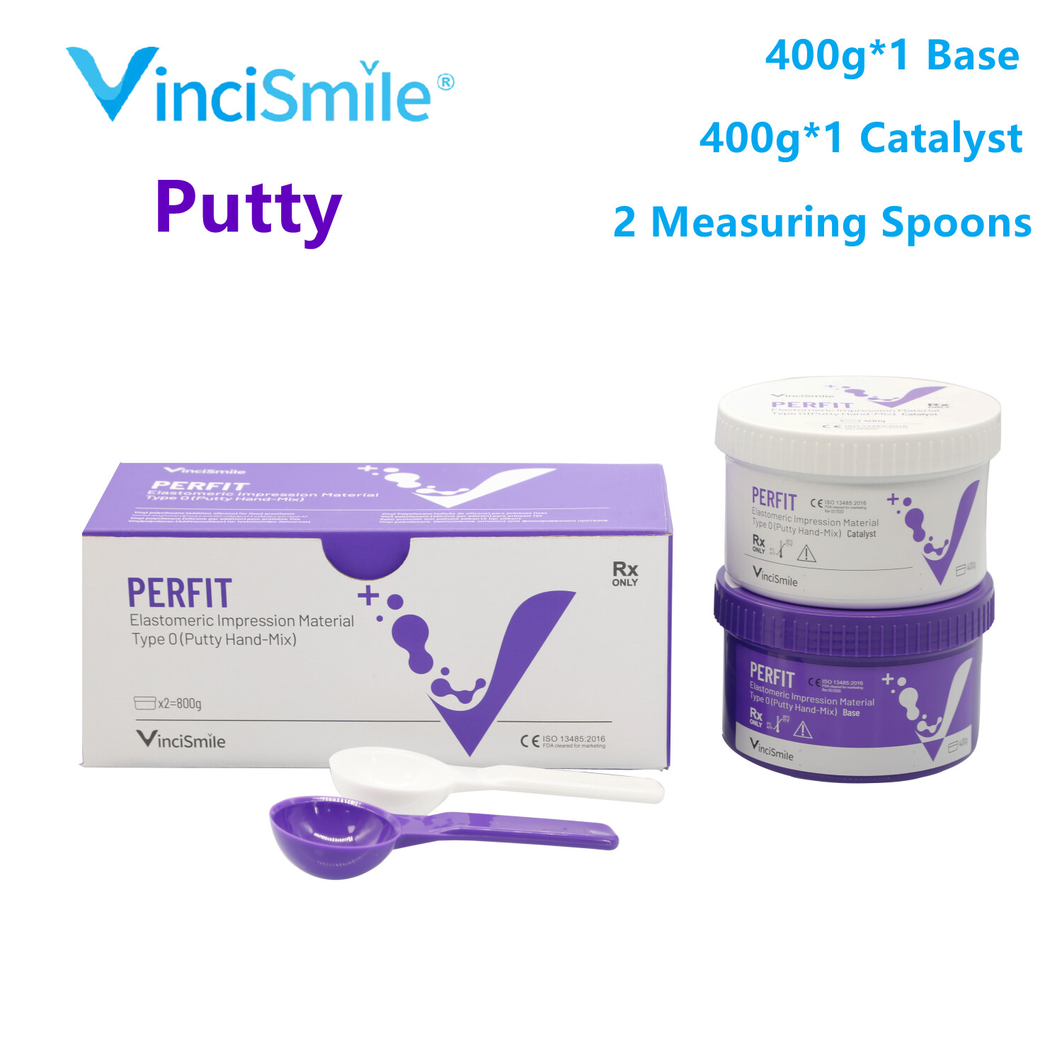 VPS Dental Impression Material Putty Heavy/Regular/Light Body-Fast/Normal Set