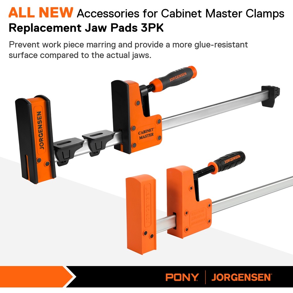 JORGENSEN 2-PACK 24" Parallel Bar Clamp Heavy-Duty Cabinet Master Clamp 2200 lbs