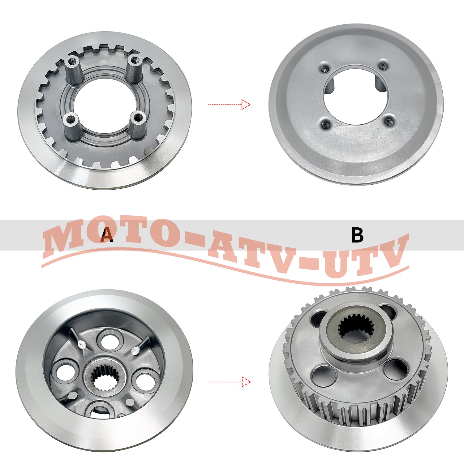 Clutch Plates Assembly & Gasket Kit For Honda FourTrax Foreman 350 TRX350D 4x4