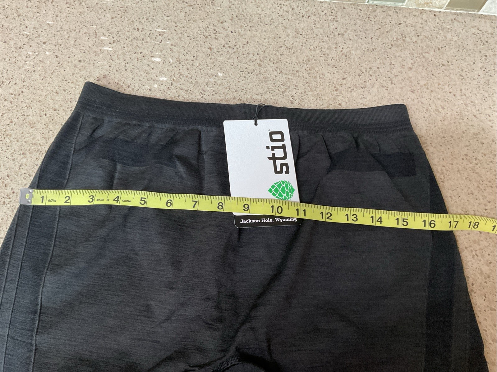 Mens Stio Leggings Boundary Tights Sz XL Black Heather Outdoor Hiking New