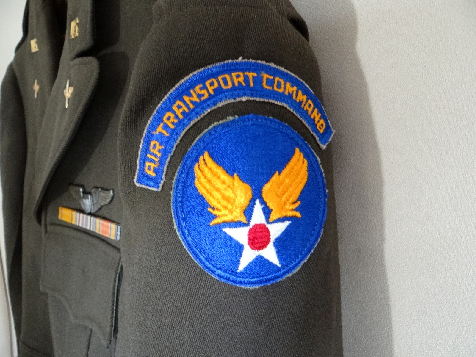 WWII Army Air Corps Air Transport Command Officers Ike Jacket Uniform