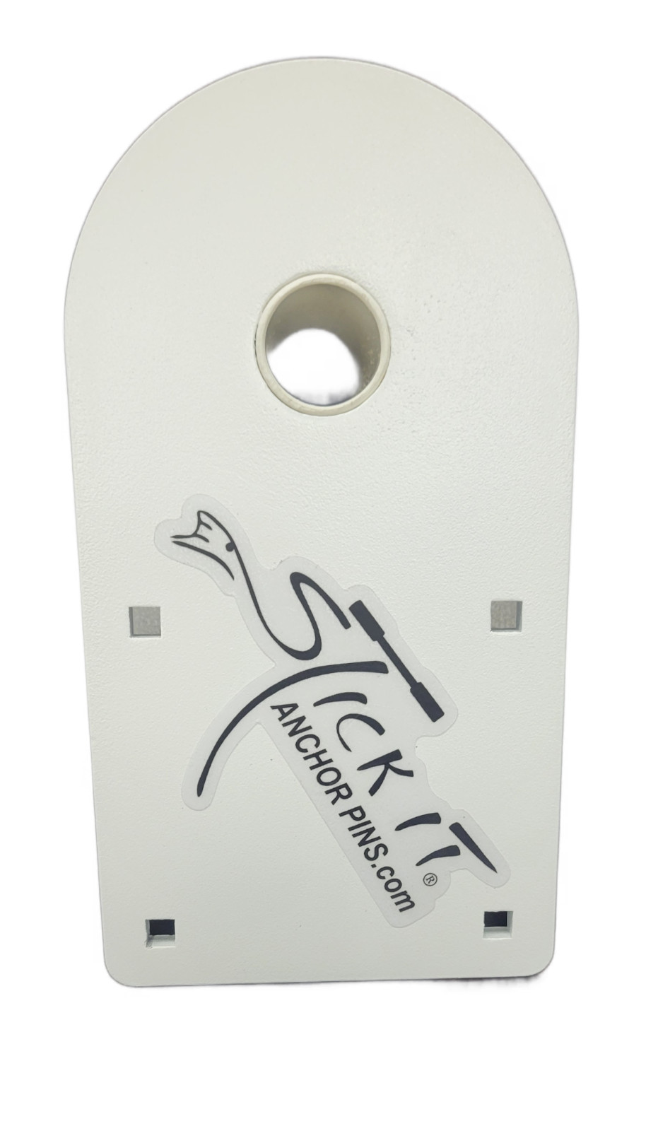 Stick It Anchor Pins Shallow Water Anchor Bracket for Pontoons (White) FLAWED