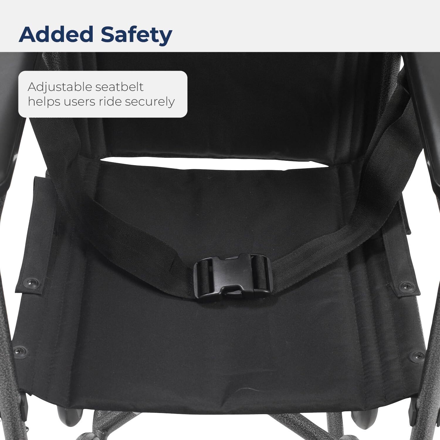 Drive Medical TR37E-SV Lightweight Folding Transport Wheelchair with Swing-Away