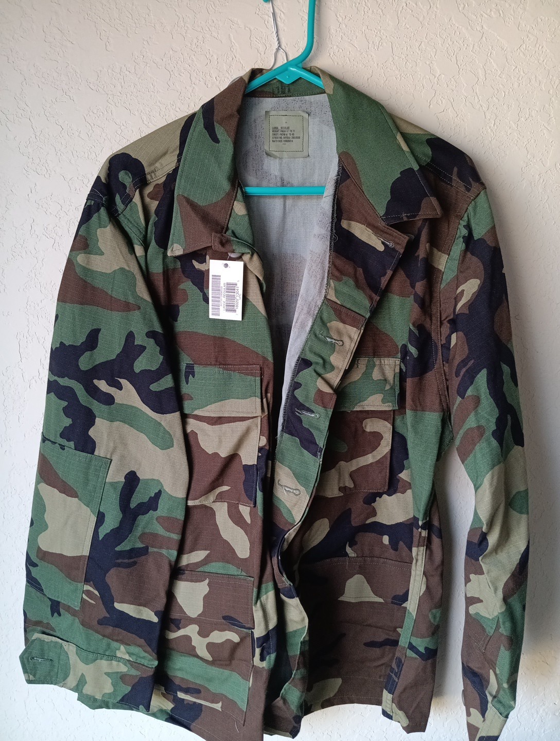 NWT US Army Combat Tousers Hot Weather Coat Uniform Sm Reg Pants Woodland Camo