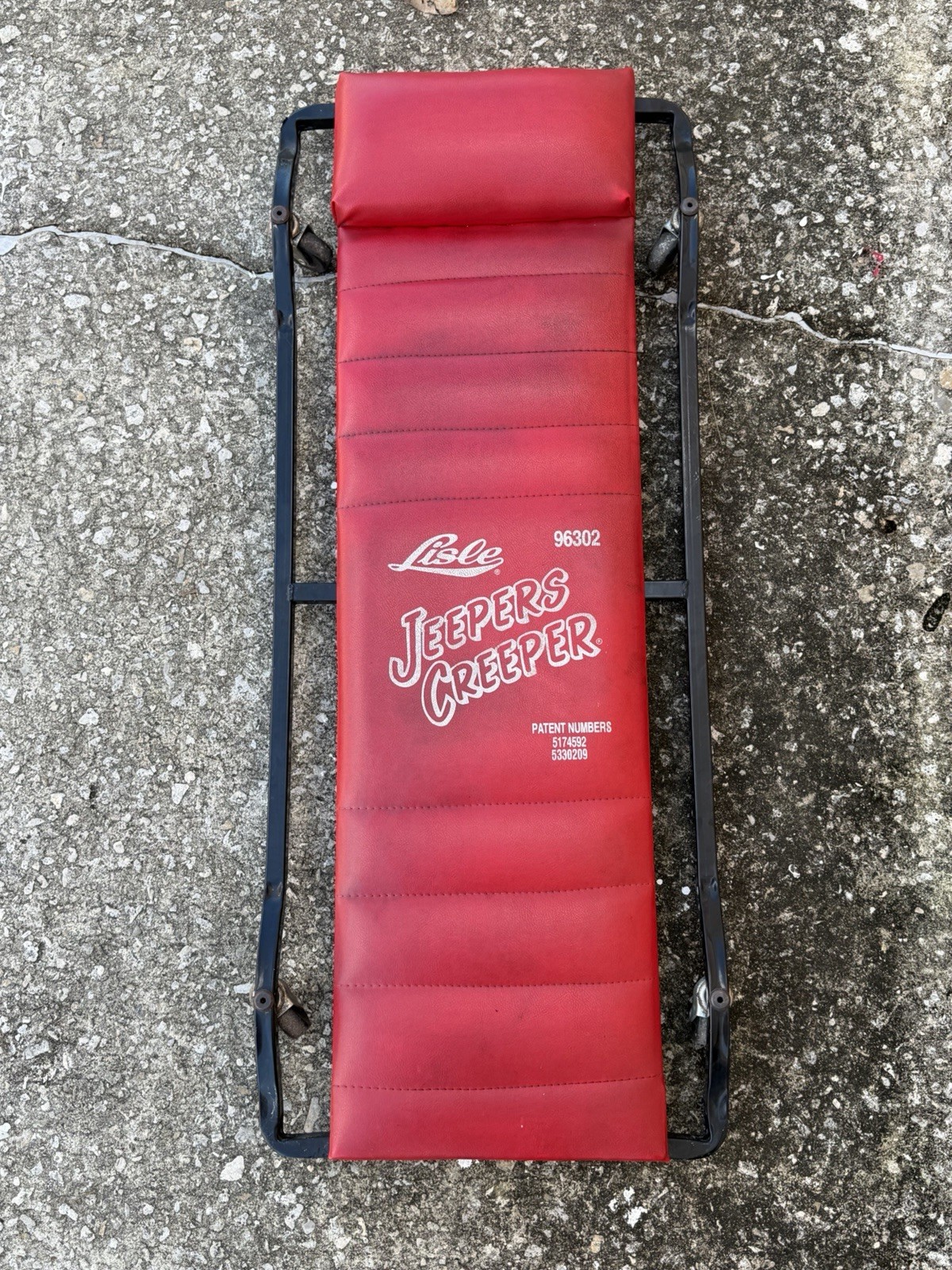 Lisle Jeepers Creeper 96032 Fully Padded Red 42” Low Profile