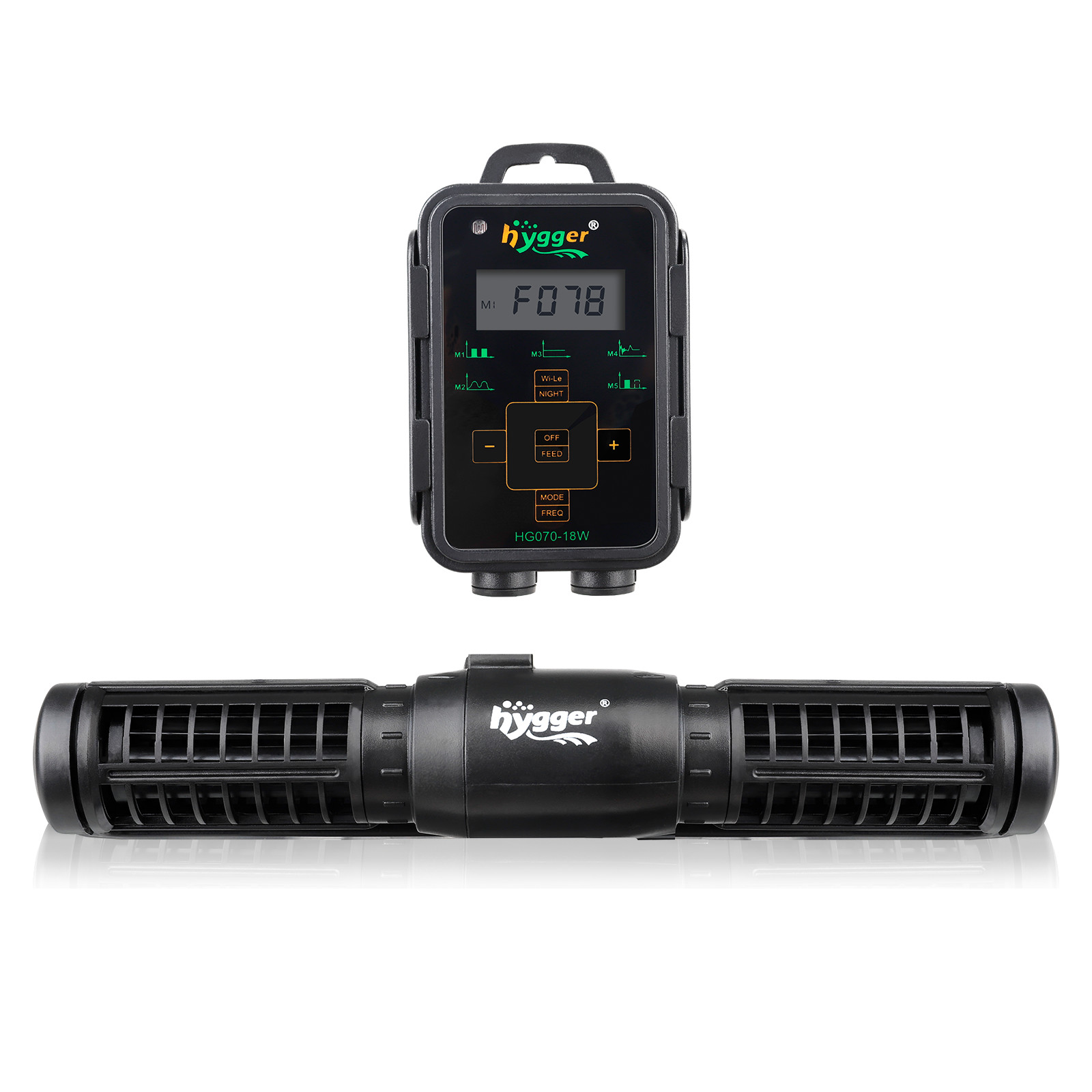 hygger Aquarium Wave Maker, Adjustable Cross Flow Pump LED Display Up to 265 Gal