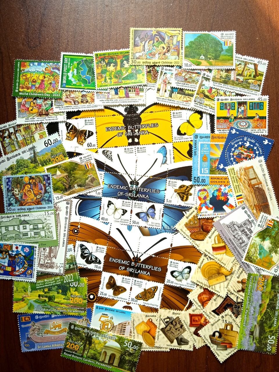 Sri Lanka Stamps Collection 2022 Year Pack Ceylon 55 Stamps (43 Individual + 12)